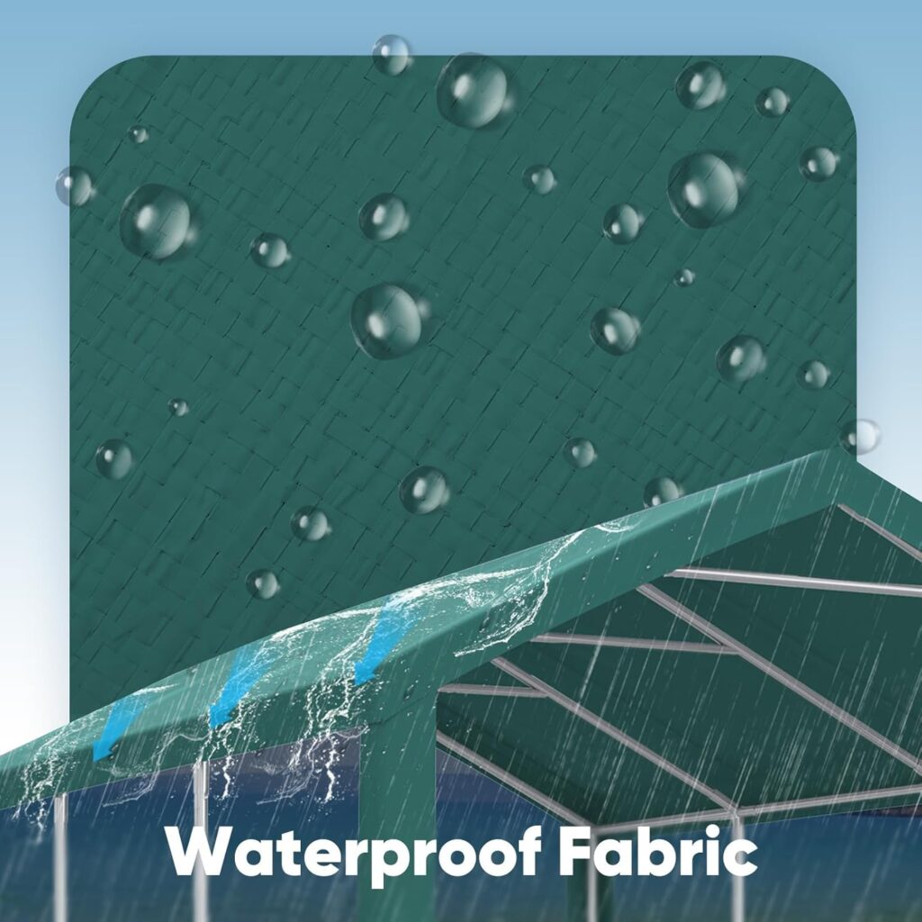 ADVANCE OUTDOOR Replacement Top Cover Tarp with Leg Cloth for 10x20